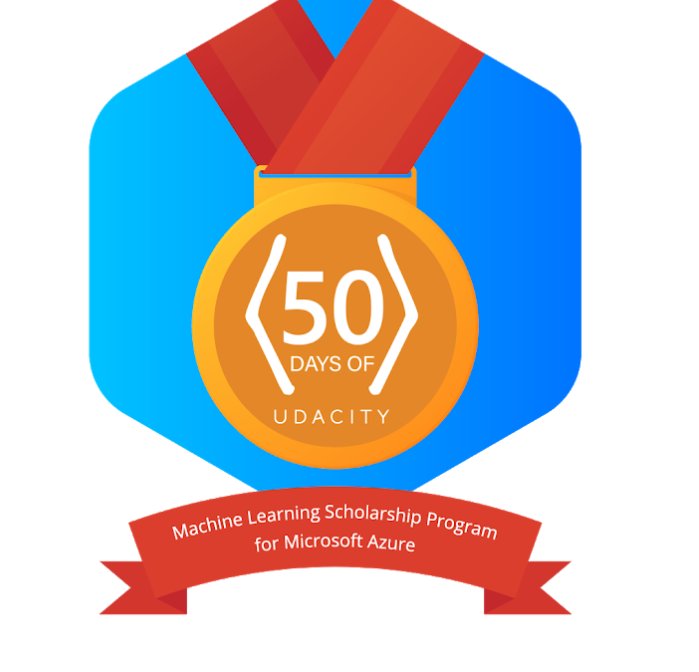 Shashank__kumar's tweet photo. 03/09/2020
DAY 50 of  #50daysofudacity
Revised All lessons : Introduction to Machine Learning on Azure.
Finally completed 🙌 #50daysofudacity challenge.
Specially thanks to our community managers ,our course instructors and @udacity &amp; @Microsoft @Azure for this opportunity. https://t.co/Z4abW2SEDW