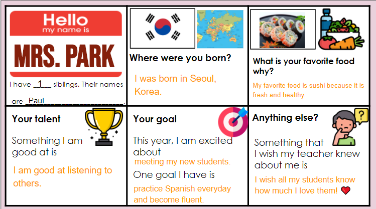 MrsParkShine's tweet photo. Inspired by @MsSalvac, every school year I begin w/ a Selfie @Kahoot and a Name Tent activity, and this year is no like other! 

Get to know your students from DAY 1 and let's have a FANTASTIC YEAR! https://t.co/ePpas1BfjM