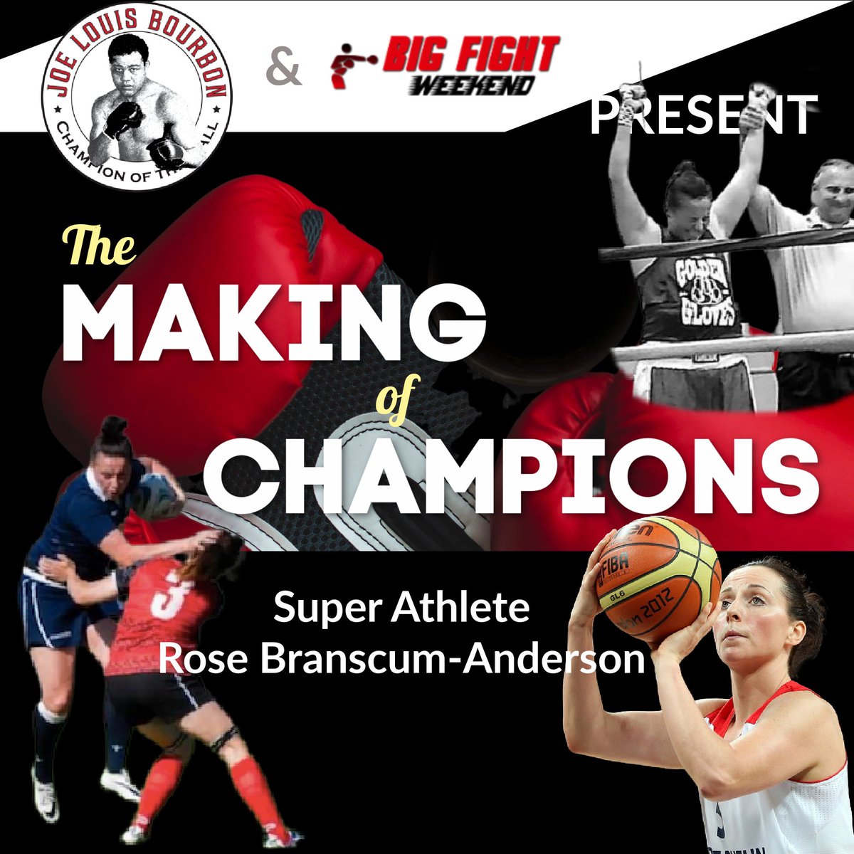 JoeLouisBourbon's tweet photo. On the next episode of #TMOC #TheMakingofChampions meet a Rose of a very different kind. Rose Branscum-Armstrong is a super athlete from Basketball to Rugby to Rowing to Boxing. Watch on FB or YT @Joelouisbourbon or listen on @PodcastDetroit #inspiringchampions #BeJoeLouis https://t.co/ffvJooDjaa