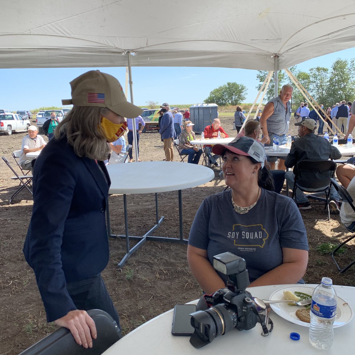 SenJoniErnst's tweet photo. Made my final #99CountyTour stop in Hardin Co. at Stolee Farms to visit their wetland supported by @IADeptAg & @USDA. I worked hard to strengthen conservation programs in the Farm Bill, and it was great to see the success of the farm's project firsthand today. #HomegrownWeek https://t.co/4Ngw7acUoQ