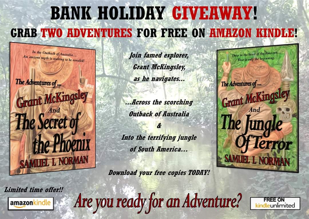 SLNorman_'s tweet photo. FINAL FEW HOURS! GRAB TWO ADVENTURES FOR FREE!
SOTP and JOT are now available for FREE to download on Amazon Kindle - Limited time offer.
Are you ready for an adventure?
https://t.co/mjjdUcu0hy
https://t.co/uVDWosCOYe
#kindle #Amazon #adventure #freebies #ThursdayMotivation https://t.co/cpw97yQGIO