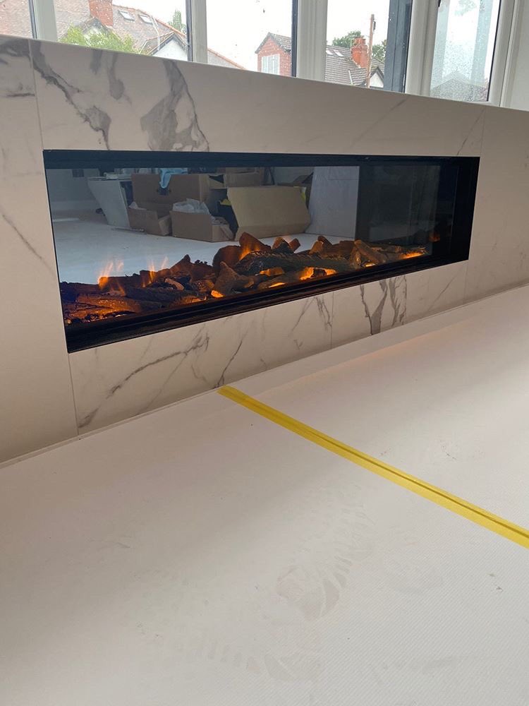 Evonicfires's tweet photo. Just wow ππ₯π Check this out from @sktiling Our e1500gf expertly installed into a window bench with marble surround. Never seen this type of install before, but it certainly looks impressive π @evonicfires #fireplacesurround #fire #marblesurfaces #fresh #style #interiordesign https://t.co/wKi5NmsVuS