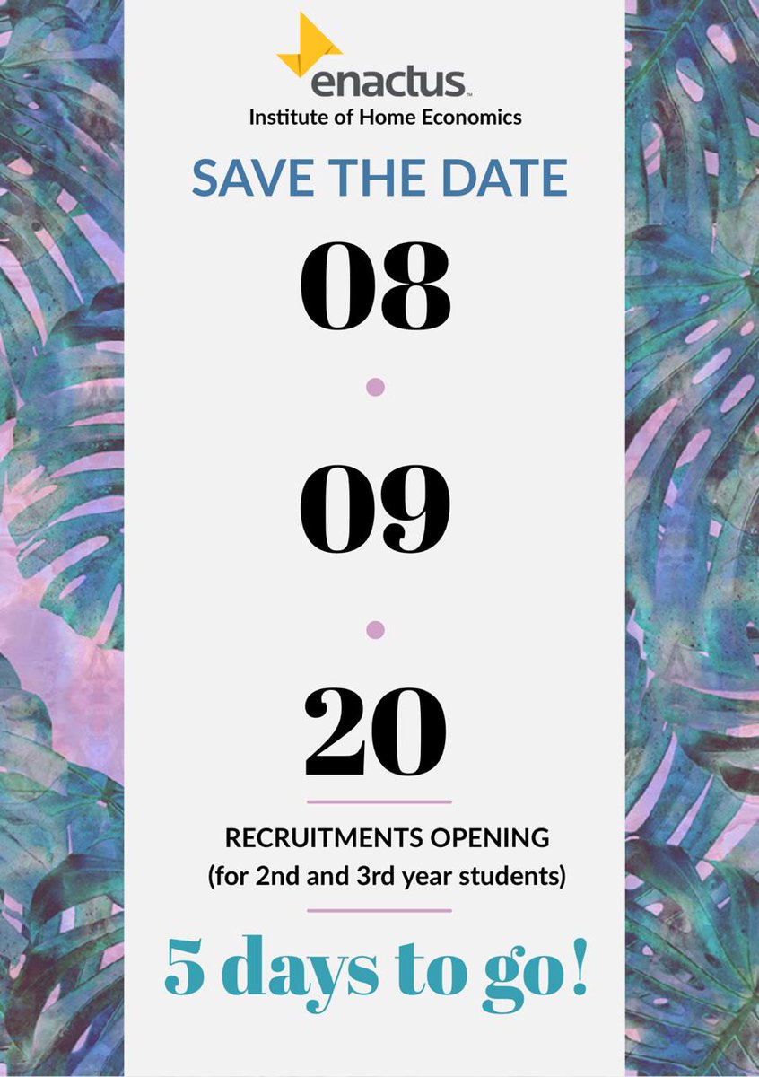 enactus_ihe's tweet photo. SAVE THE DATE
ARE YOU READY TO JOIN THIS SUPER PRODUCTIVE TEAM❤!? https://t.co/RaeIdzTzvQ