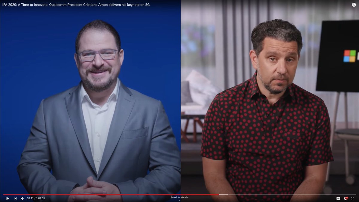 MyTechMusings's tweet photo. I think this new "Qwindows" phenomenon will bring many new and exciting things to life..  Also great to hear unstinted  support for #WindowsonSnapdragon from @Microsoft 

@cristianoamon @panos_panay @Qualcomm #IFA2020 @IFA_Berlin https://t.co/pzC2g1PeNO