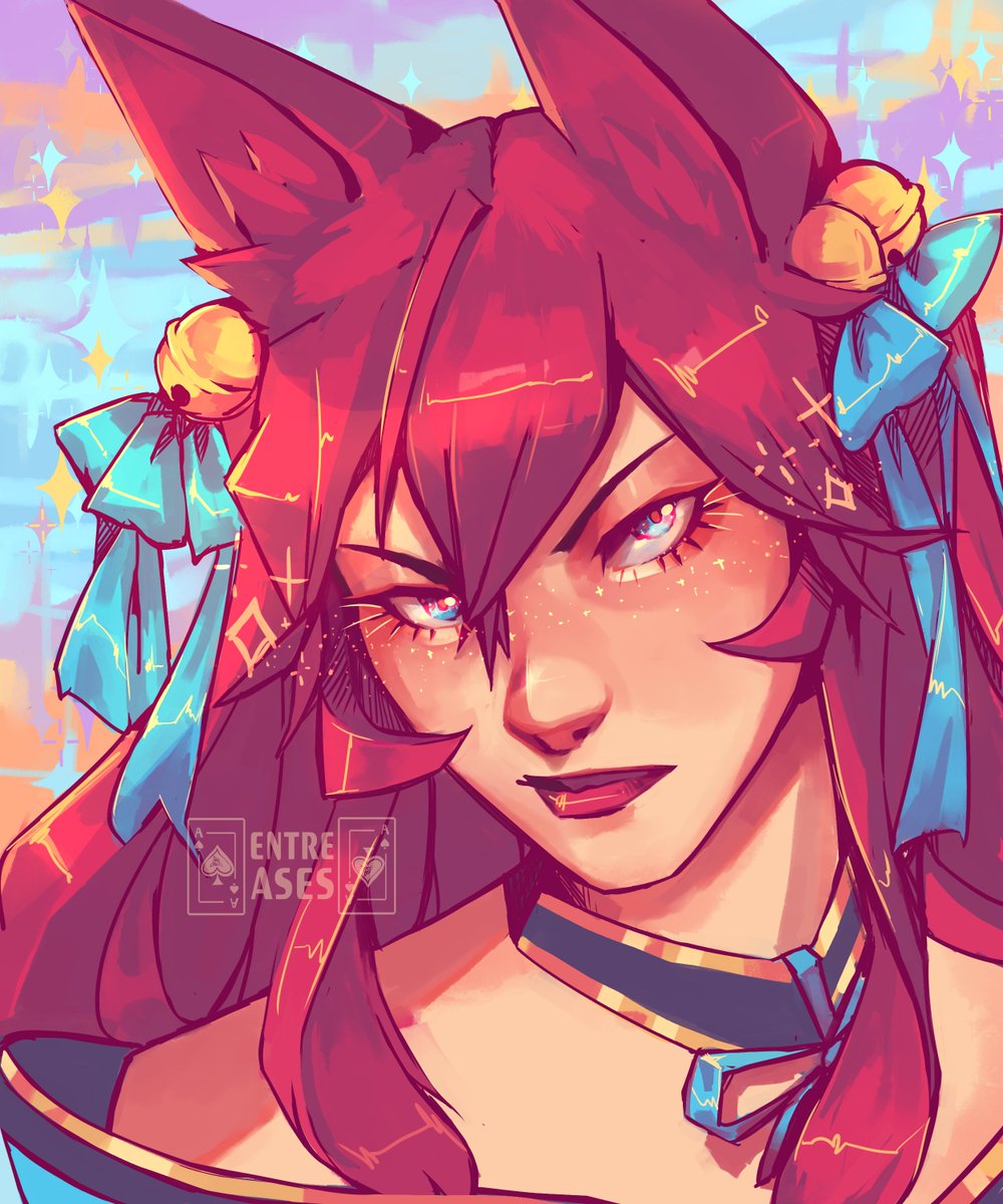 sometimes you just have to draw your 2d wife #ahri #SpiritBlossomAhri #leagueoflegends