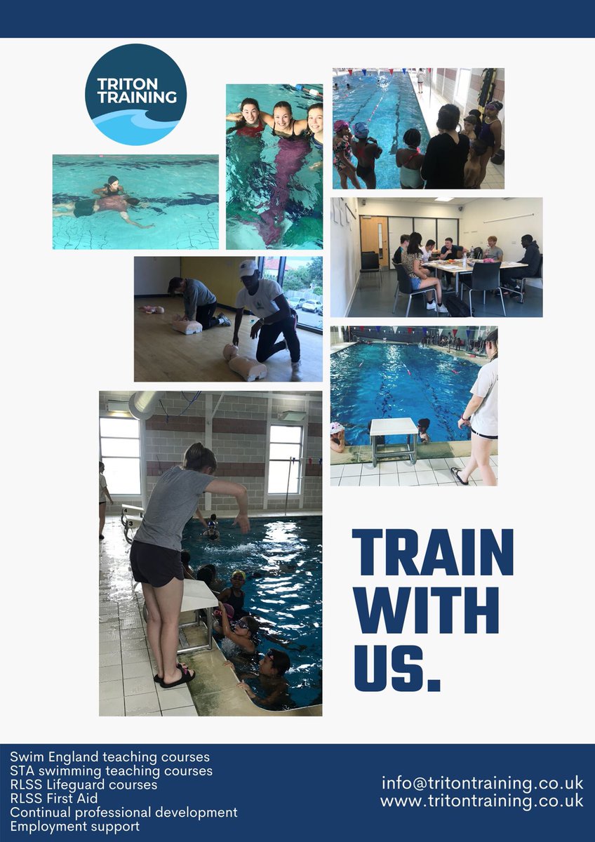 TritonLtd's tweet photo. If you answer the next 3 questions with YES.. you can become a swimming teacher or lifeguard for free

Do you enjoy swimming and want to teach it to others?
Do you live in Croydon or Bromley?
Are you 16+, unemployed or in education?

Don't miss out on this fantastic opportunity! https://t.co/onJTt76WVx