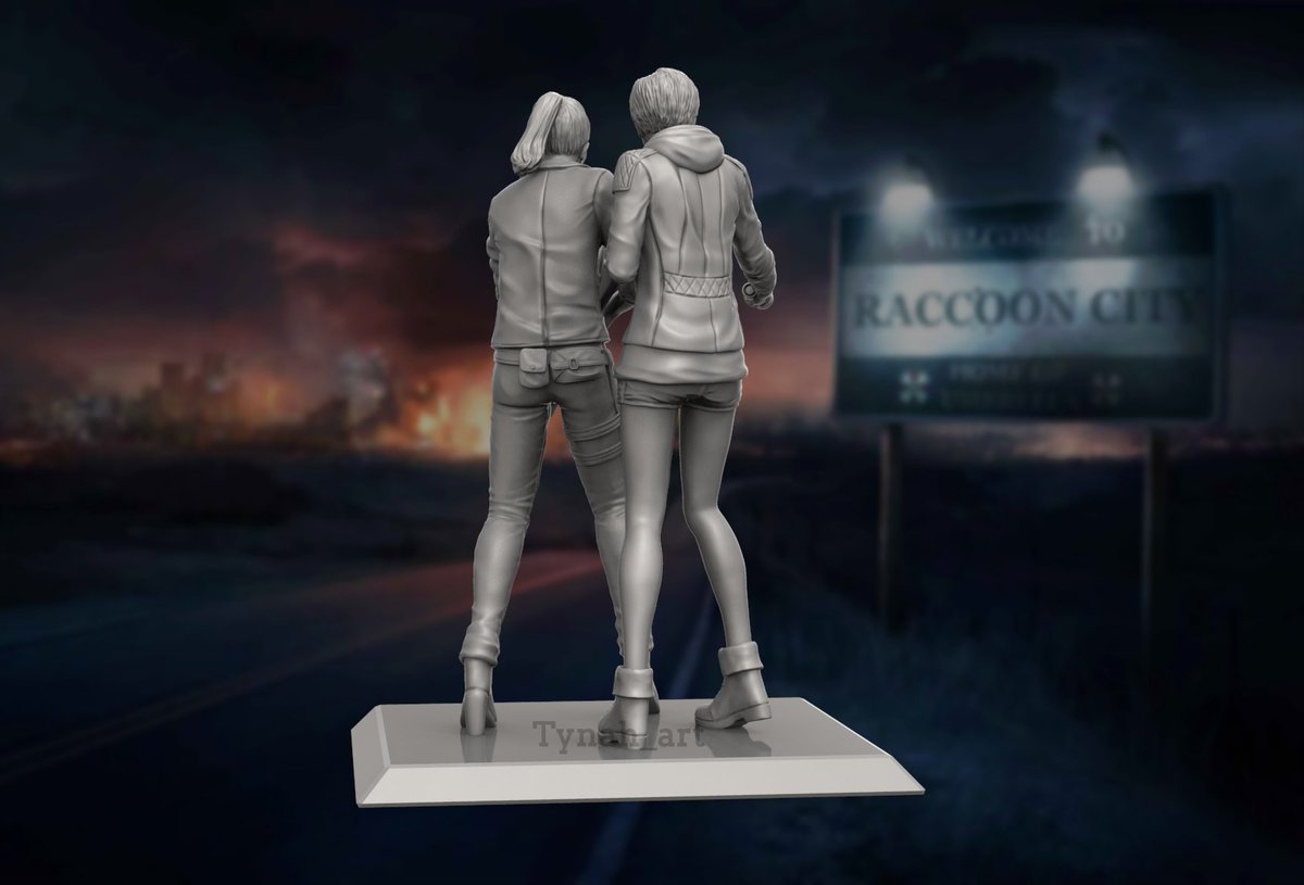 Tynah_art's tweet photo. Claire and Moira from Resident Evil 2~
Commissioned figure
@dwarfworkshop
#zbrush #keyshot #3Dprinting #ResidentEvil #statue #figure #3dprintready #Capcom #videogames #Commission https://t.co/frBSBXTPBl