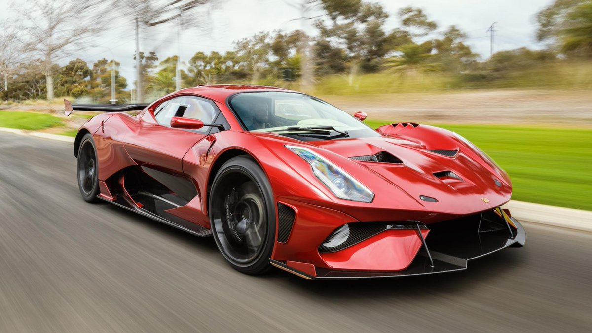 BBC_TopGear's tweet photo. The Brabham BT62R is actually a race car for the road. FIA-approved track weapon gains comfy seats, loses ability to cause instant tinnitus → https://t.co/3febHOwx8d https://t.co/FYWKRx2RO0