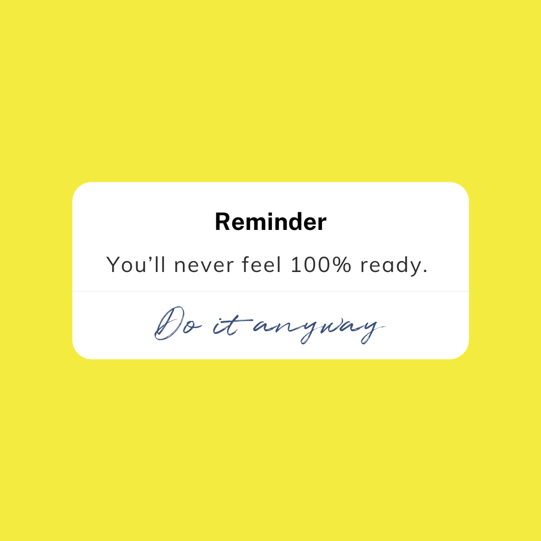 Start by starting. You’ve got this. 🙌