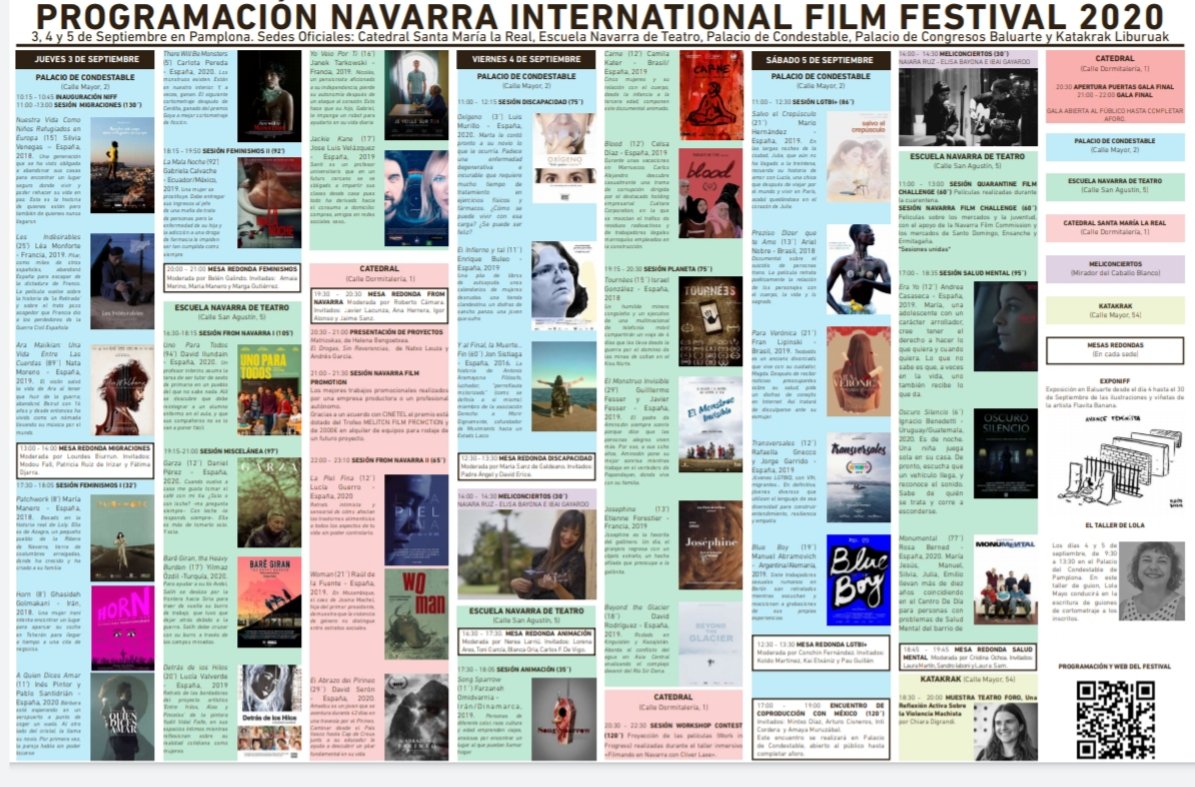 NavFilm's tweet photo. Toda la programación del Navarra International Film Festival @NIFFestival 
#NIFF2020 #NavarraFilmIndustry @NavarraFilm 
https://t.co/suwyWZYYnT https://t.co/v1DIuoGbip