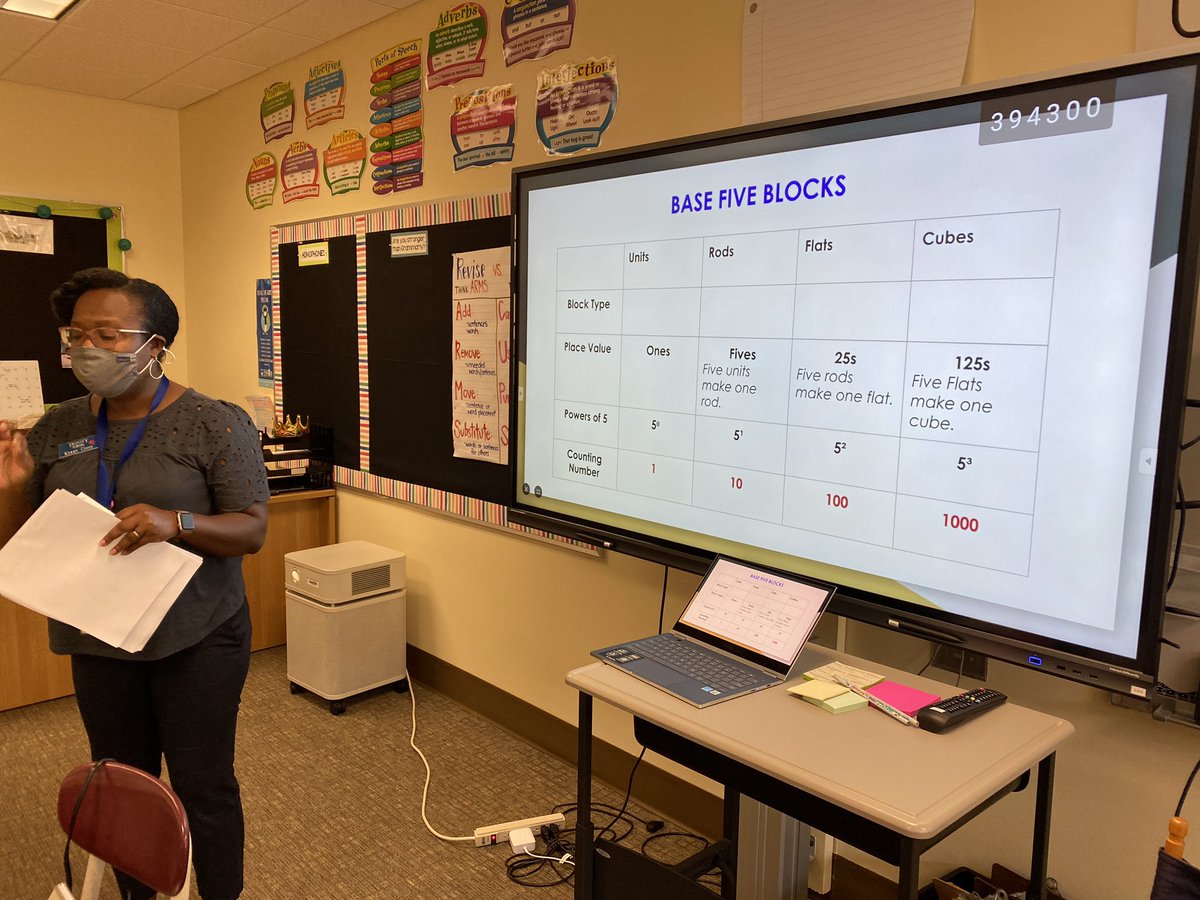 EylesMath's tweet photo. Guest teacher, Mrs. Coyote, led a lesson on Base 5, an extension to our study on our Base 10 number system. Productive struggle proved effective. #trinitylearns #trinitymath @Mrs Swanton https://t.co/l2vZWMlJ6K