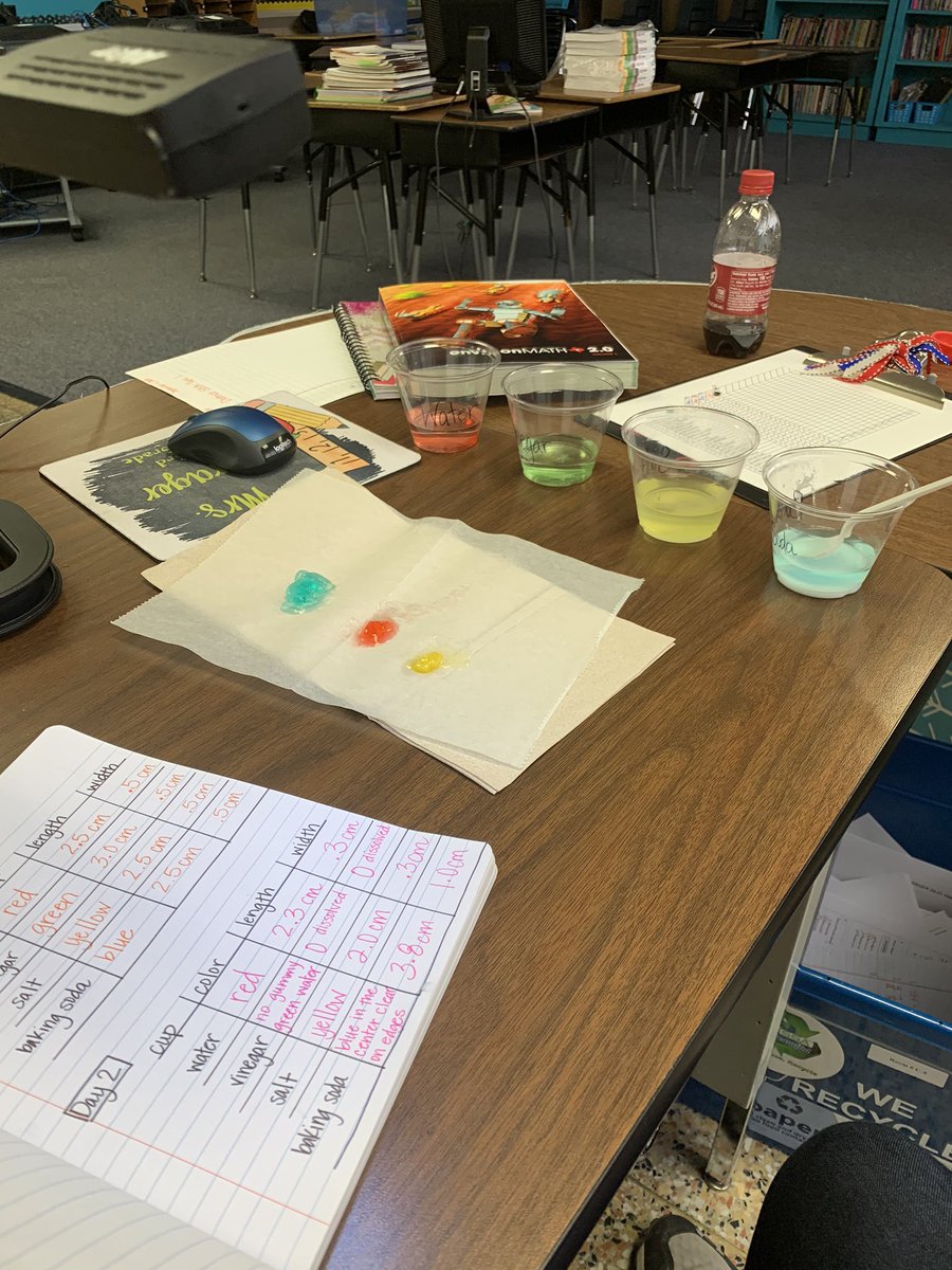 cldrager's tweet photo. I forgot to share this yesterday, but I accomplished my first virtual science experiment!!🤪🤪  Some students did it at home with me and we had a great conversation about vinegar too!@ReaganMagnet @EctorCountyISD https://t.co/dETW4omATq