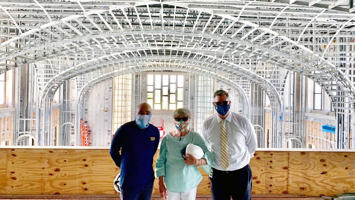 palmertrinity's tweet photo. Today we were visited by Tina Lane one of the founders of Palmer Trinity School. She toured Trinity Chapel to see the new construction and was impressed with how much work has been done.
#PalmerTrinity #TrinityChapel #IndependentSchool #MiamiSchool #Chapel #Miami #MiamiDade https://t.co/EnHJZU3llw