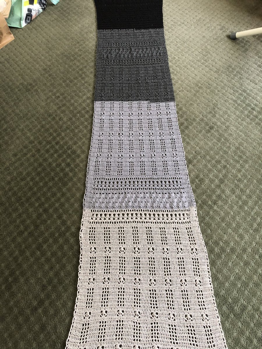 daz621's tweet photo. Blocked shawl. This one is MINE! Pattern from @ExpressionFiber (Renata) and yarn from #Queenslandcollection. Can’t wait for cooler weather to wear it. https://t.co/mCR2n9sfjW