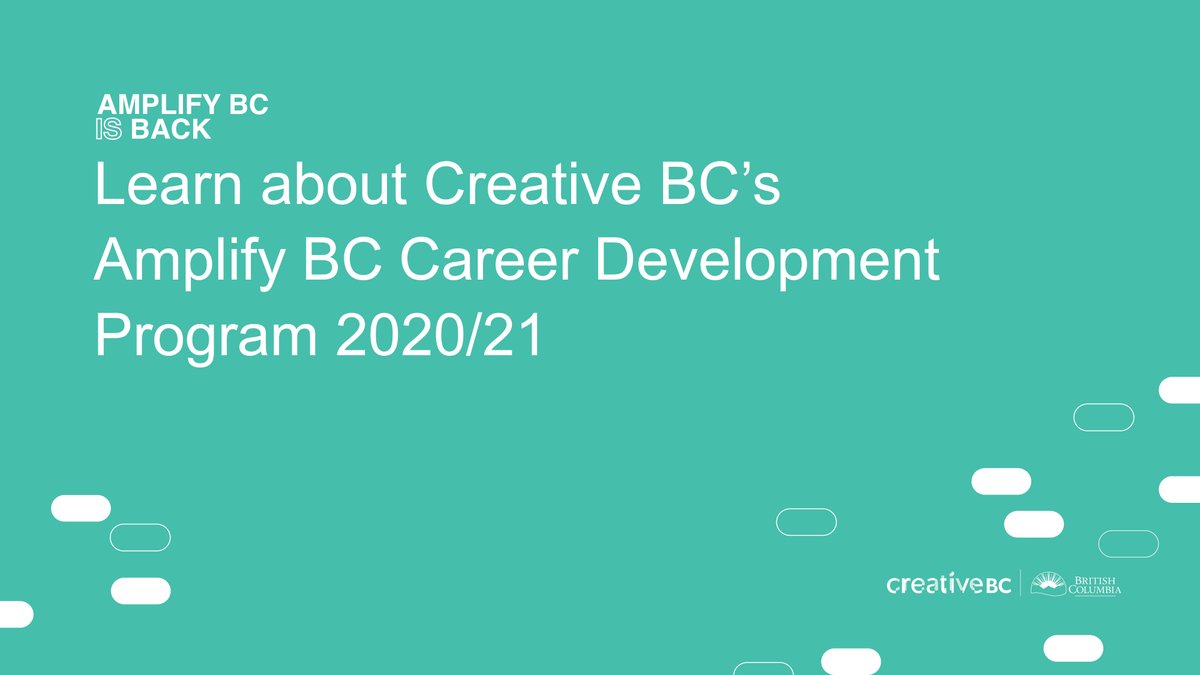 creativebcs's tweet photo. Learn more about Creative BC's #AmplifyBC Career Development program and application process by registering for an upcoming info session: https://t.co/T0pDUiGKXx
@musicbc @_FPCC #bcmusicians #bcmusic #creativebc #infosession https://t.co/aGr69pBIJy