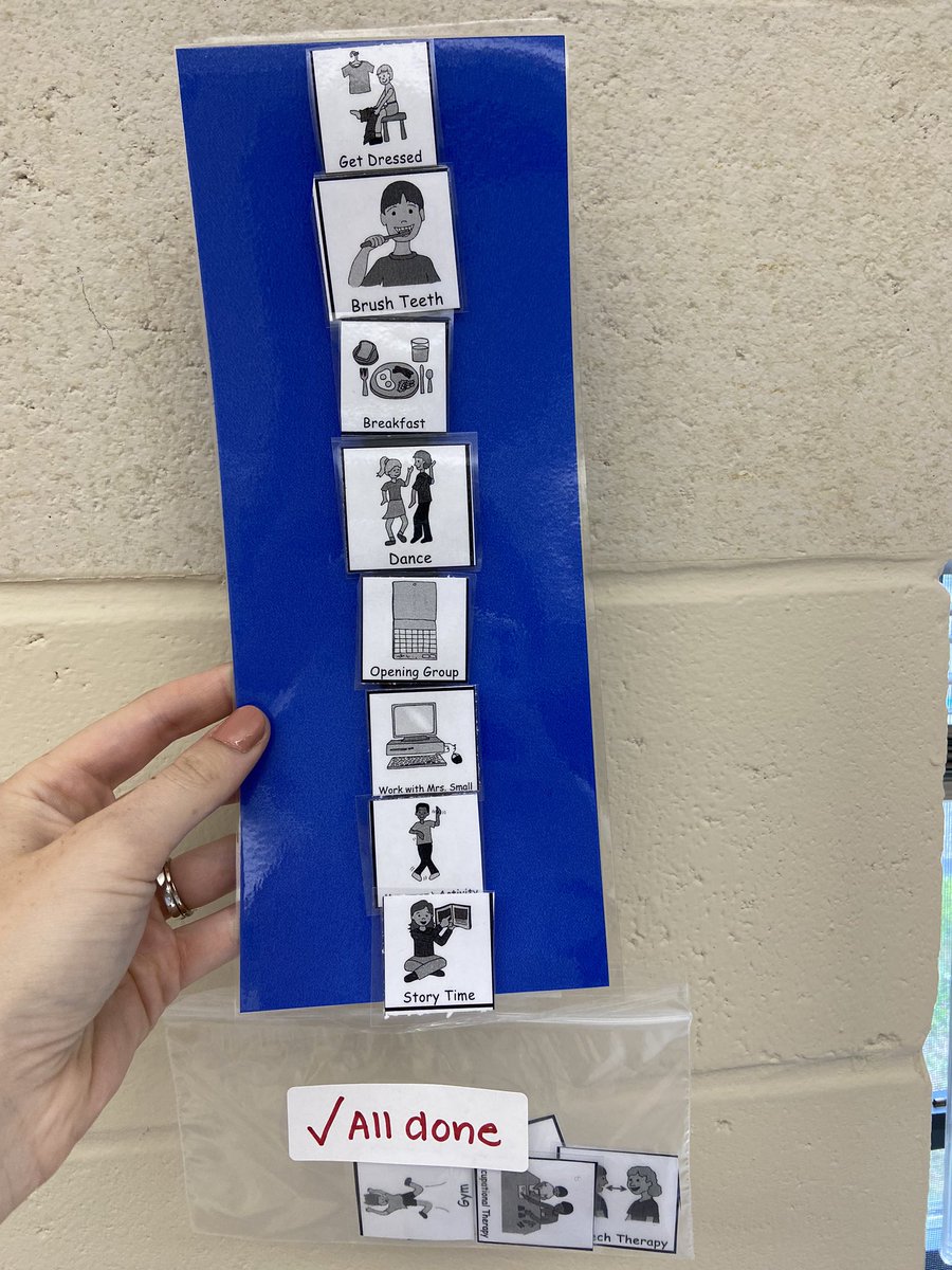 Daily Schedules are being sent home to students next week. An amazing way to stay organized, accountable and keep students on track/reduce behaviors.