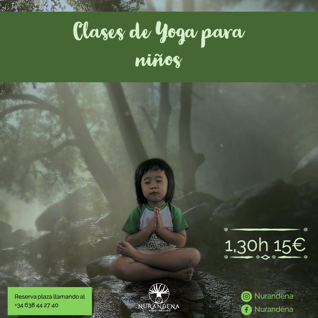 ¡Clases de yoga para niños!
💚Consulta horarios e infórmate llamando a Nurandena Espai Natura🧘🏽‍♀️🕉

#yoga #yogainfantil #nurandena #valencia #actividades
