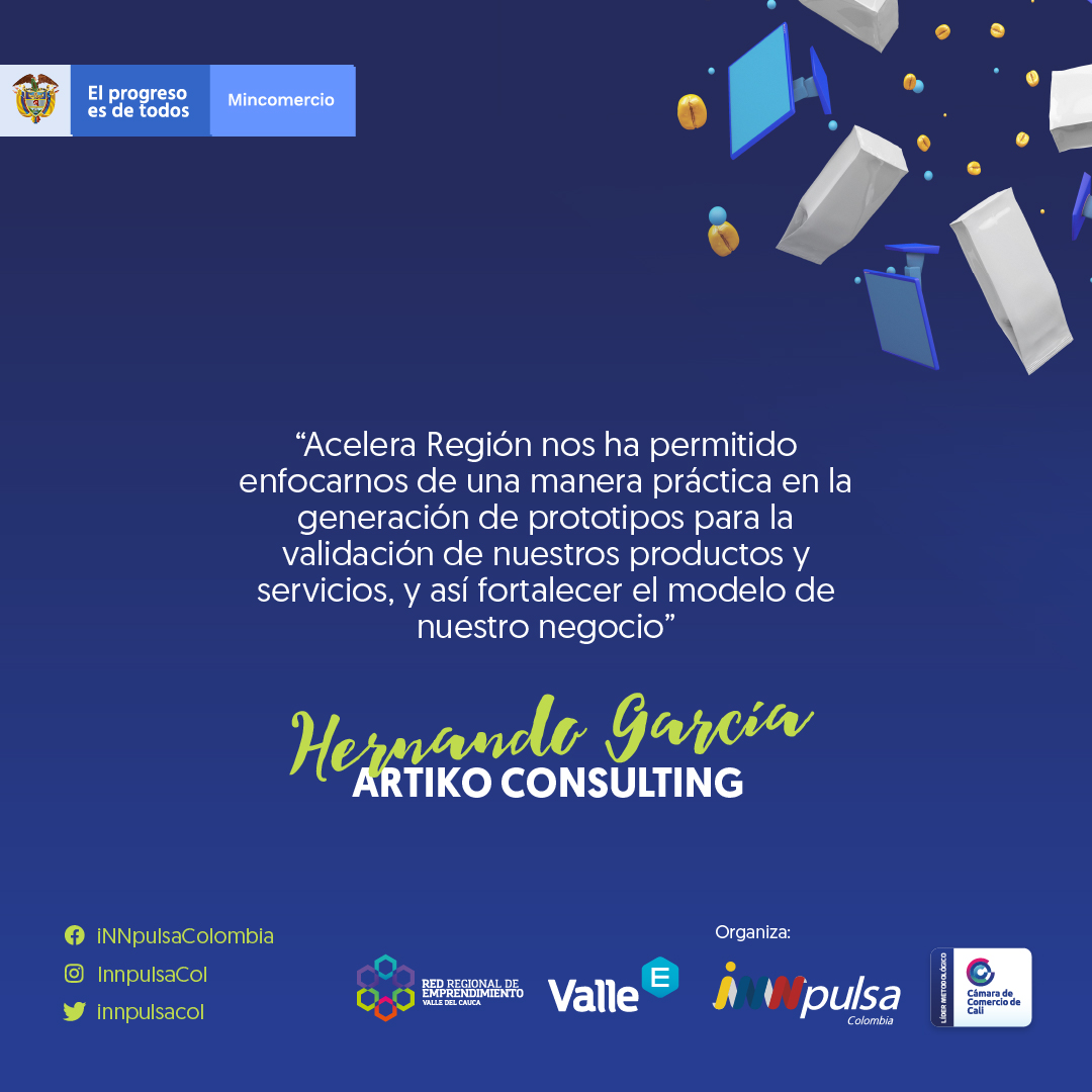 camaracali's tweet photo. 300 emprendimientos de distintas regiones del país han aceptado el reto de acelerar sus negocios hasta el siguiente nivel. Conoce sus experiencias en #AceleraRegión porque emprender conecta lo extraordinario.
Más sobre el programa👉https://t.co/QSeATcV5CI
Apoya @InnpulsaCol #RREV https://t.co/7oYoq7ceYa