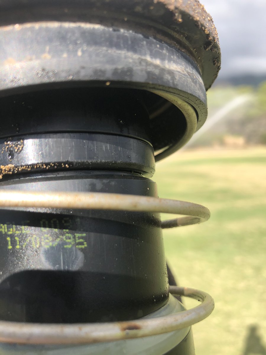 Seriously,  is there any better budgetary or irrigation feeling than replacing a head that finally gave up after 25 years?   Awesome job Rainbird!! Bring on the RAIN, this spot will be green in no time at all.