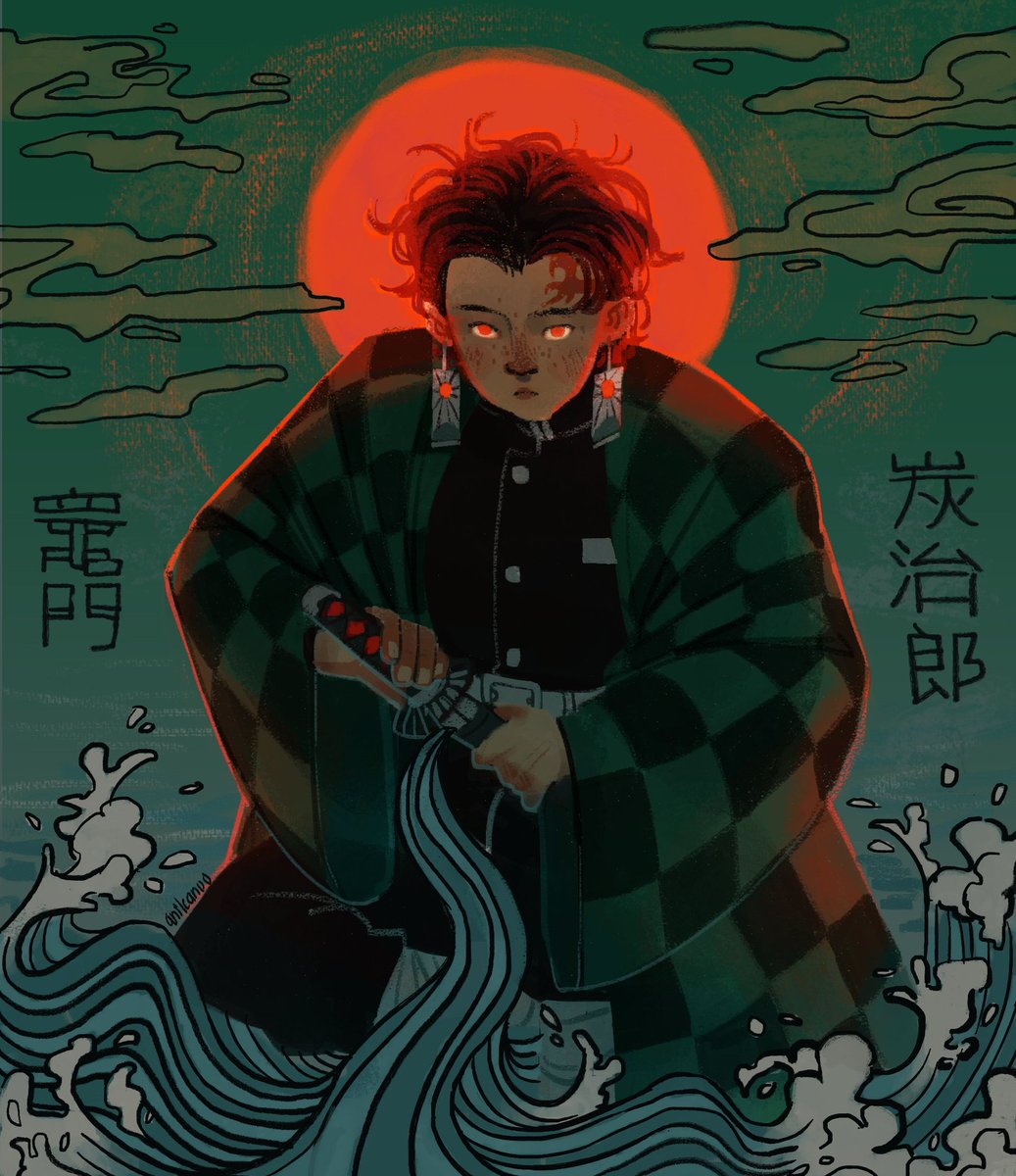 inkdent's tweet photo. i binge watched and read demon slayer and now i wanna make a drawing of every character in it bc their designs are immaculate,,,,, https://t.co/N22DiKxL9z