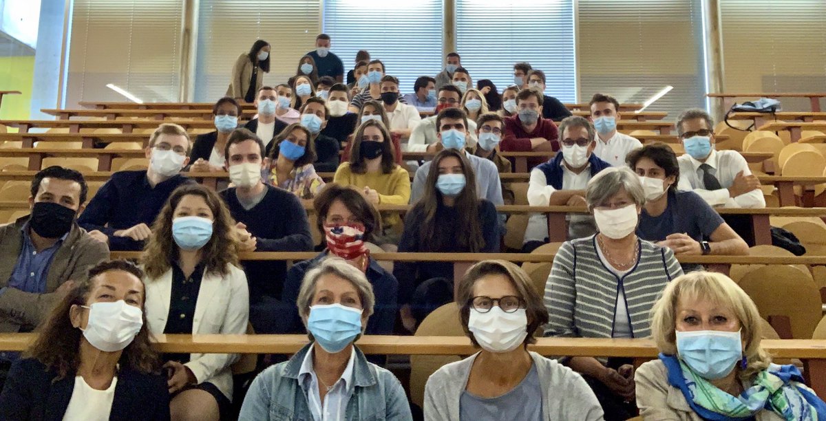 sbenzaquine's tweet photo. Rentrée masquée ce matin pour la 20e promo du Master #SIEE @Paris_Dauphine parrainée par @ISACA_AFAI @ginagullamenez https://t.co/UzwX20K50E