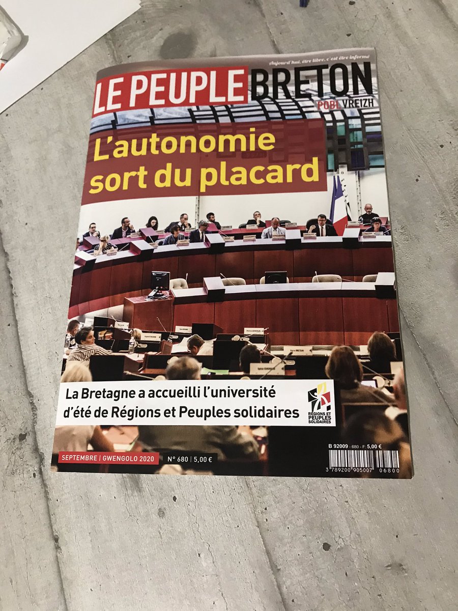 Surcouff_'s tweet photo. Premier abonnement pris chez @Peuplebreton et premier numéro (Sept. 2020) reçu à la maison ! 😍
(Coucou @MaiwennPN 😉) https://t.co/Ce7ZDa2NGd