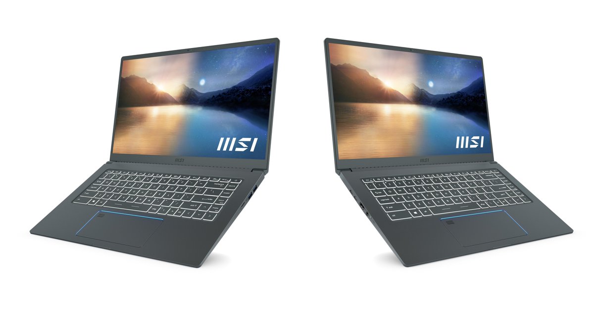aldersonaj's tweet photo. MSI Prestige 15 refreshed with up to an Intel Core i7-1185G7, Iris Xe Graphics, an 82 Wh battery and an NVIDIA GPU https://t.co/6wVz2ab9kI #notebookcheck #news #tech #MSI #Prestige15 #TigerLake #IrisXeGraphics https://t.co/wGrYWGlXNL