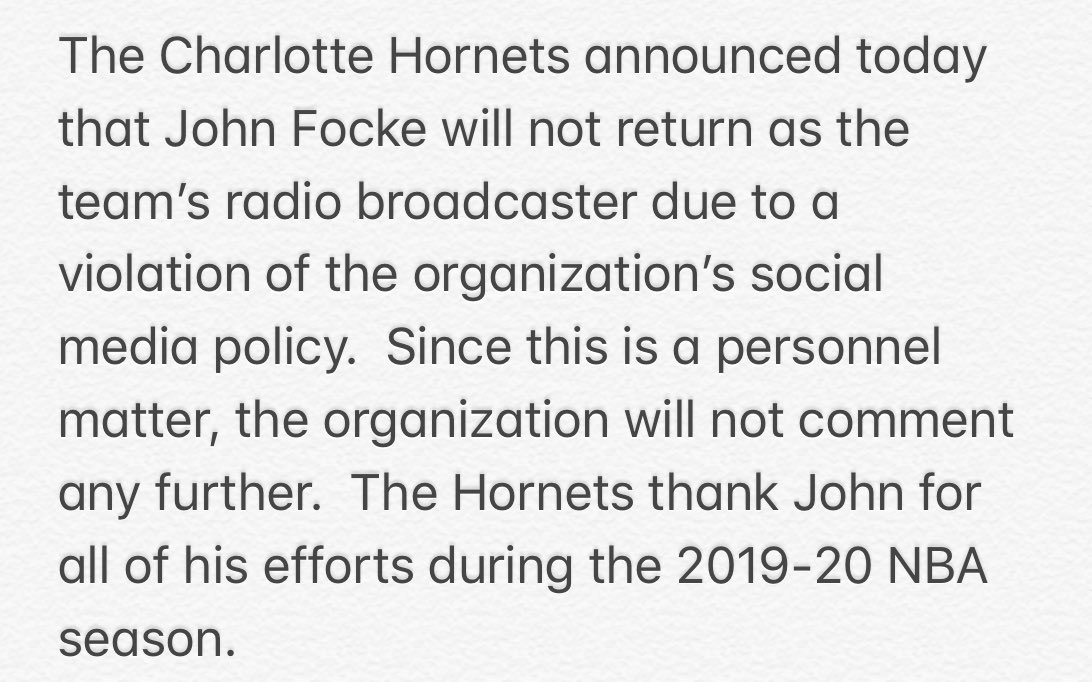Charlotte Hornets PR tweet media