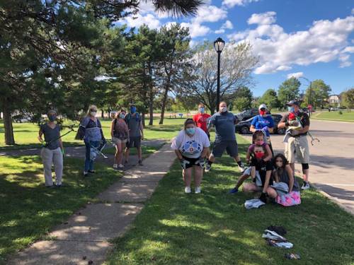 Presbyterian's tweet photo. “We looked at this Day of Service that the PC(USA) called us to as an opportunity to once again be in solidarity with our siblings of color that are disproportionately affected by forms of violence and oppression every day.” #PCUSA #WeekofActionPCUSA https://t.co/AhPPctTmFr https://t.co/BK6Dpjmx8p
