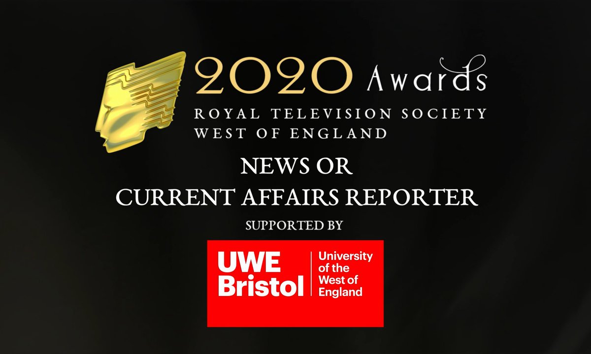 RTS_Bristol's tweet photo. Staying with news, it’s time for the award for Best News or Current Affairs Reporter, which goes to Luke David (@Lukatt) from BBC Current Affairs West @insideoutwest @BBCBristol. Congratulations Luke! #RTSAwards 
Award sponsored by @UWEBristol https://t.co/4OsVy5Uqfj