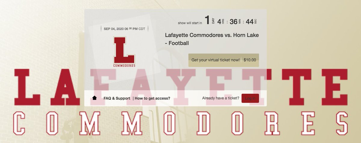 Can't make it to the game tomorrow? We're bringing you the game live brought to you by @MechanicsBankMS 
Get it here:
…tte-county-school-district.cleeng.com/lafayette-comm…
<a href="/LafCo_Football/">Lafayette Commodore Football</a> <a href="/HornLakeFB/">Horn Lake Football</a>