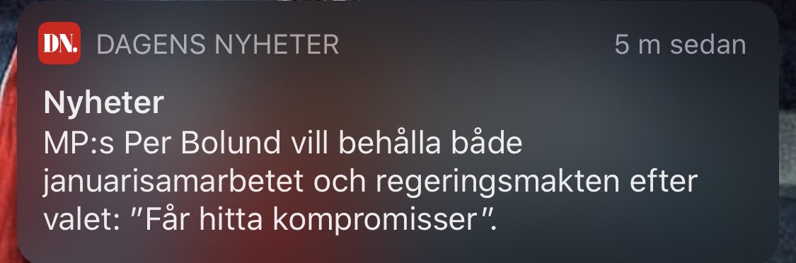 JohanssonSD's tweet photo. @miljopartiet och @Bolund kommer inte sitta kvar i riksdagen efter nästa val, det kan ingen kompromiss ändra på! #svpol #mp #val2022 https://t.co/PcA6Ke7qFT