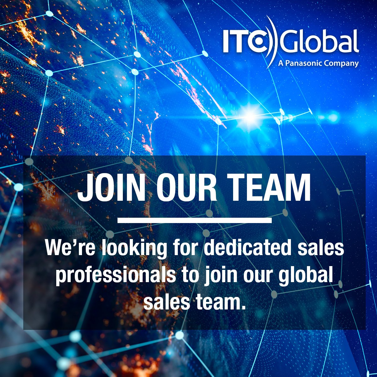 ITCGlobal1's tweet photo. We're #recruiting talented #sales pros to join our #Americas and #EMEA teams at ITC Global. Qualified candidates, learn more and #applytoday: https://t.co/B4BgdkQ3Zz. #salescareers #hiring #globalteam https://t.co/c2QWI6YQuk