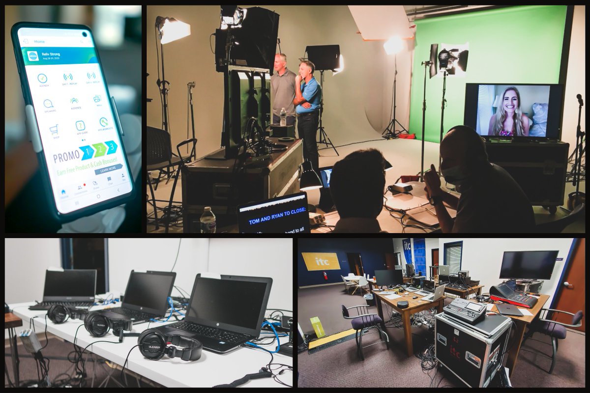 Another successful virtual event with live-streaming, realtime audio translation in four different languages, a custom event app, and a host of viewer polls and analytics. Our client was able to represent themselves as a global presence all from our studios at ITC #VirtualEvents