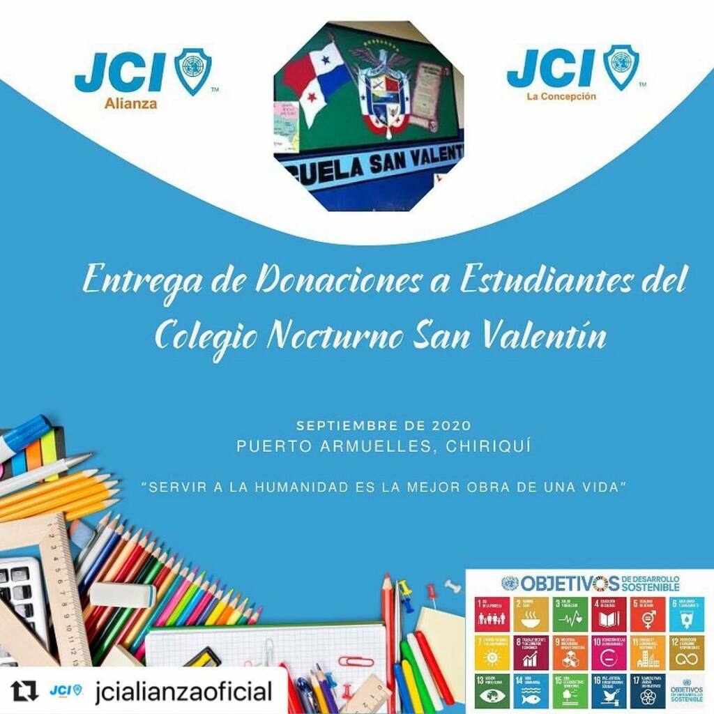 #Repost @jcialianzaoficial with <a href="/make_repost/">Repost for Instagram</a>
・・・
JCI Alianza y JCI La Concepcion en mutua colaboración, te invitan a participar del Proyecto de para apoyar a los estudiantes del Colegio Nocturno San Valentín, ubicado en el Distrito de Puerto Armuel… instagr.am/p/CEr0wt7JAks/