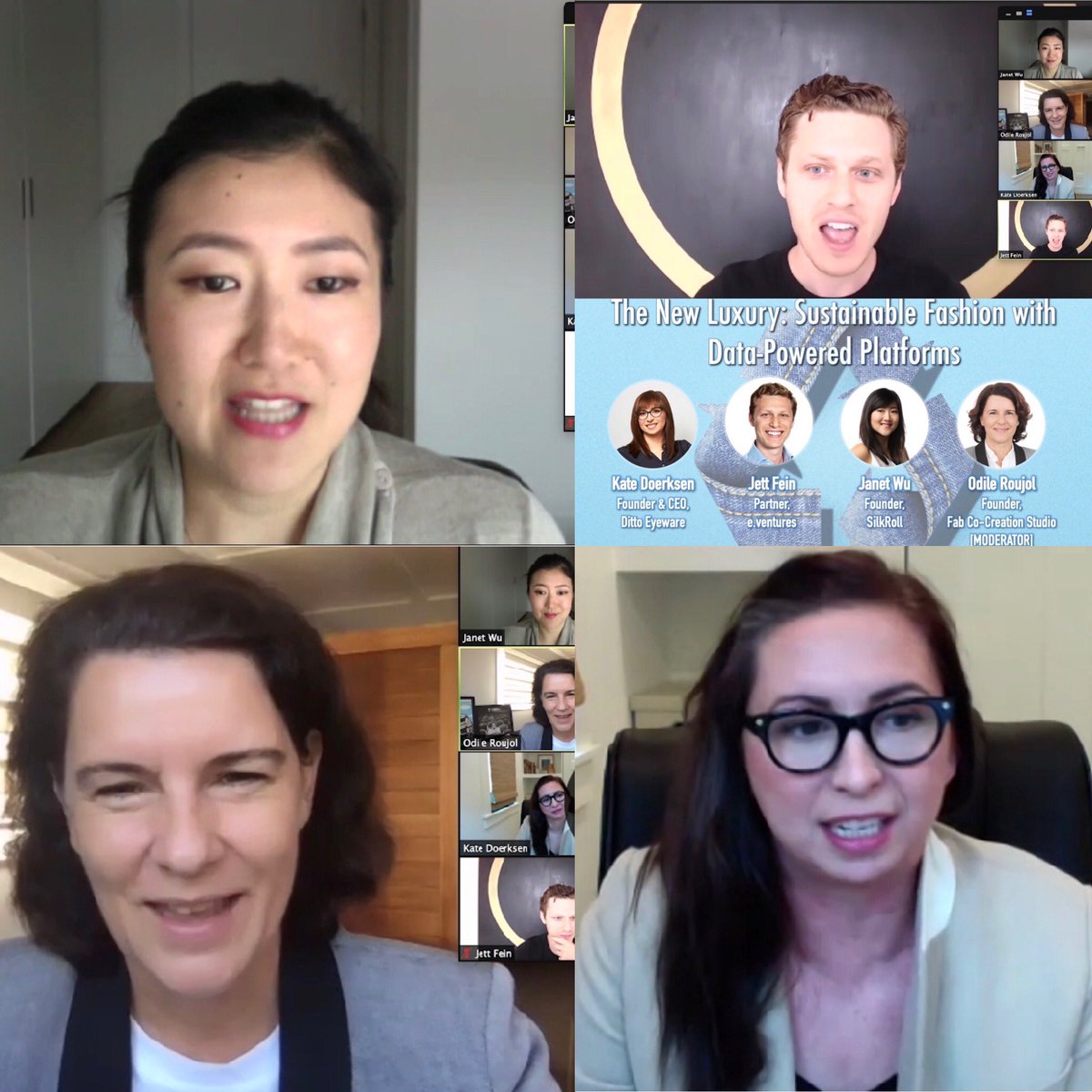 BeautytechChina's tweet photo. Sustainable fashion and new data-powered platforms. Inspiring conversation yesterday in California. Thank you Janet Wu Founder @SilkRollSF ans other guest speakers @eventuresVC @BeautyTechVent1 @HiveData @Odile_Roujol Ditto @tmravi #china #SiliconValley #bridges https://t.co/LVmav7tQT6