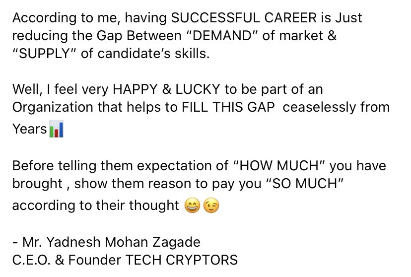 TechCryptors's tweet photo. Much Needed Thoughts❤️
Do Read😉
#CoronaOutbreak #coronaviruspandemic #JobCrisis #recession #technology #skilldevelopment #techcryptors #keeplearning #engineering #graduation #thankyou #medicine #CoronaMedication #technews #techthought #positivevibes #certification #jobseekers https://t.co/KPwAUvcYjj