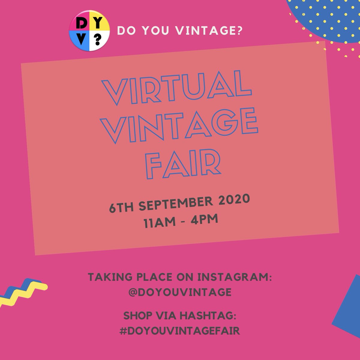 Online fair Sun 6th Sept 11-4pm Instagram Stories  #TwitterSisters #dartfordhour #justacard #CreamTeaHour #UKStartUpHour #Bromleyhour #Bridehour #vintage