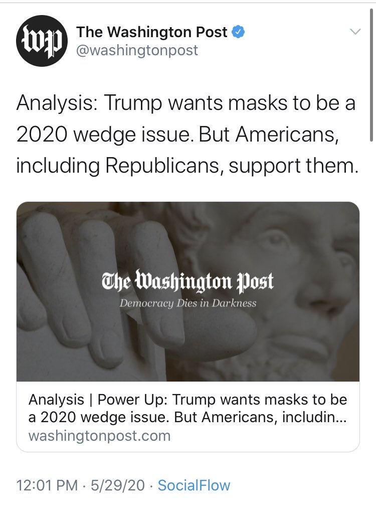 And  @washingtonpost with the reminder that “news analysis” is the worst trend in modern media. Also, to be clear, the criticism IS warranted.