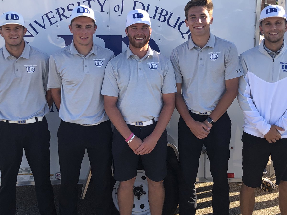 Our Men’s Team took home the win at the Wartburg College Invite today in gusty wind conditions. Proud of the way they closed out their rounds. Alex Staver took home medalists honors with a 73. All 5 players shot in the 70’s today. #UDgolf