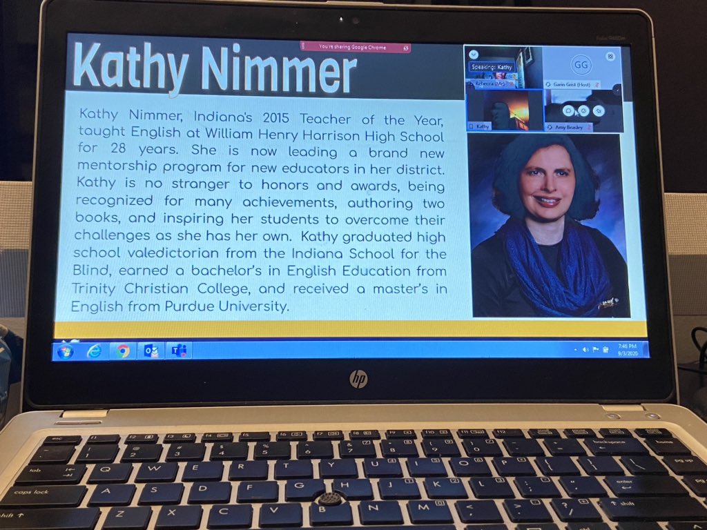reflectiverae's tweet photo. Loved hearing from @Kathy_Nimmer during our Collaborative Conversations Focused on Teacher Leadership this evening!  Thank you for the wonderful book to guide our talks @MrsMieliwocki and @josephfatheree!  @hey_mrsporkchop @LouisaIntoy2006 @innovativeamy https://t.co/AwhkUaIGzp