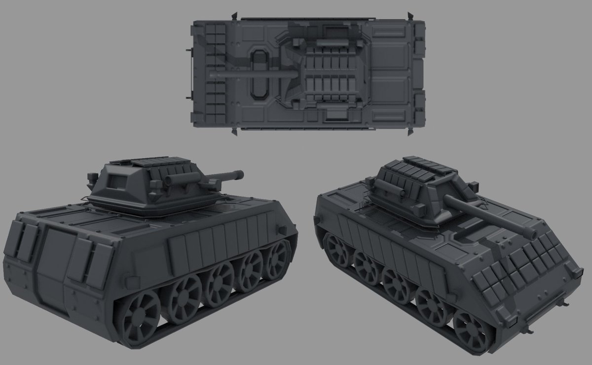 ShadedSoftware's tweet photo. Some angles of the Tank Destroyer model coming in the next update.
#blender3d #gamedev #indiegame https://t.co/ZukhfJrIjf