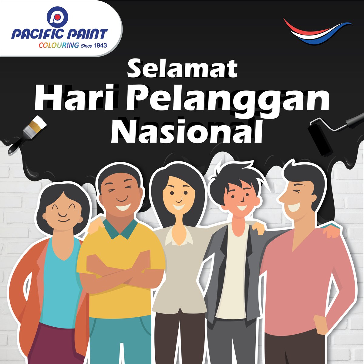 Ppf_Indonesia's tweet photo. Pacific Paint mengucapkan terima kasih kepada seluruh pelanggan. Kepercayaan serta kesetiaan Anda menggunakan produk cat kami merupakan semangat untuk terus maju dan berinovasi.
Selamat Hari Pelanggan
#PacificPaint #ColouringSince1943 #HariPelanggan #CatDinding #CatAuto https://t.co/V6LIsyiTz1