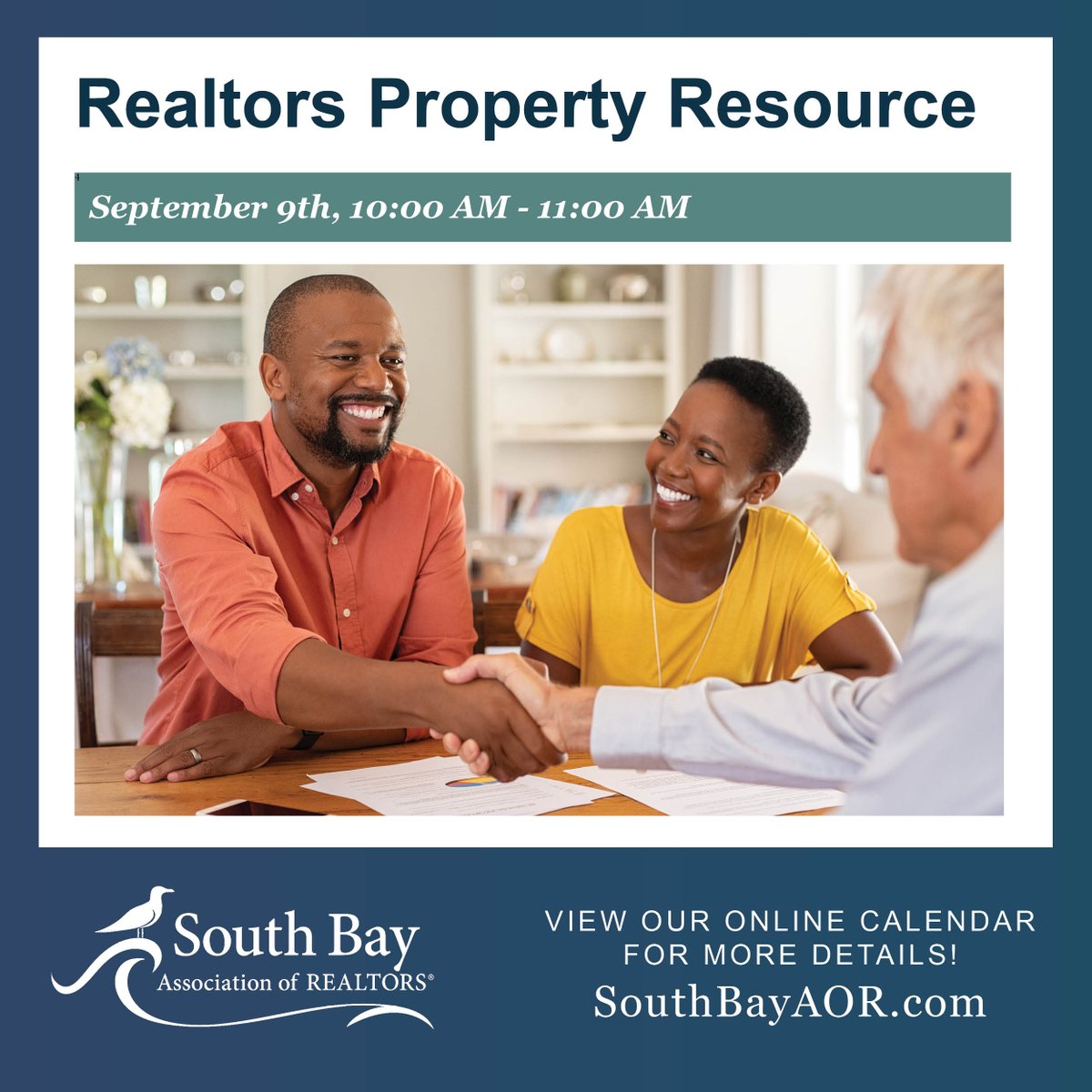Join us for “Realtors Property Resource” on Sept. 9th from 10:00 AM - 11:00 AM! Register here: bit.ly/2G72prD