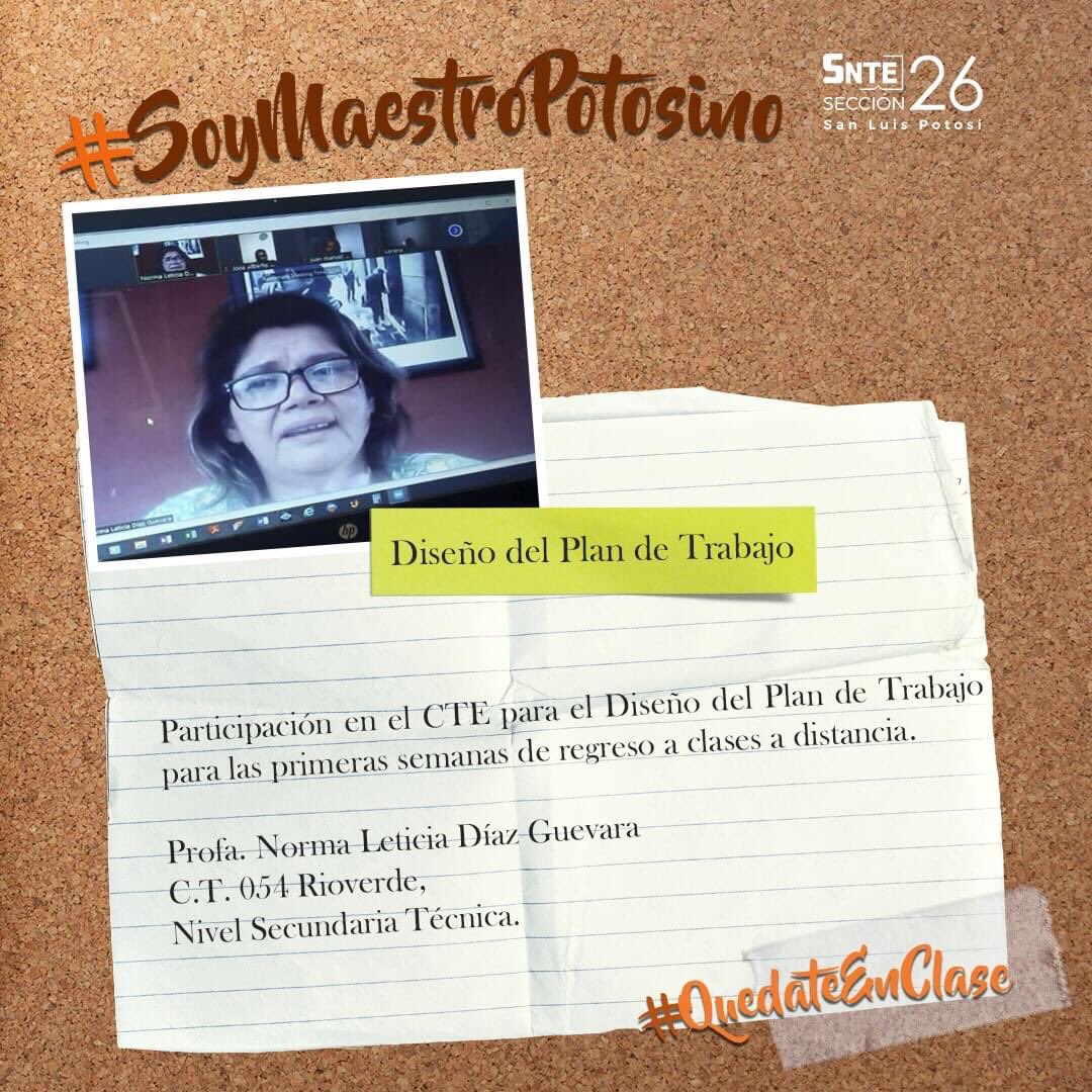 seccion26snte's tweet photo. La impartición de clases se tornó complicada pero no imposible, la tarea del docente también consiste en motivar a los estudiantes en su proceso educativo y a quedarse en clase.
#SoyMaestroPotosino #QuedateEnClase #Sección26SNTE #SLP https://t.co/YnucHLv5dh