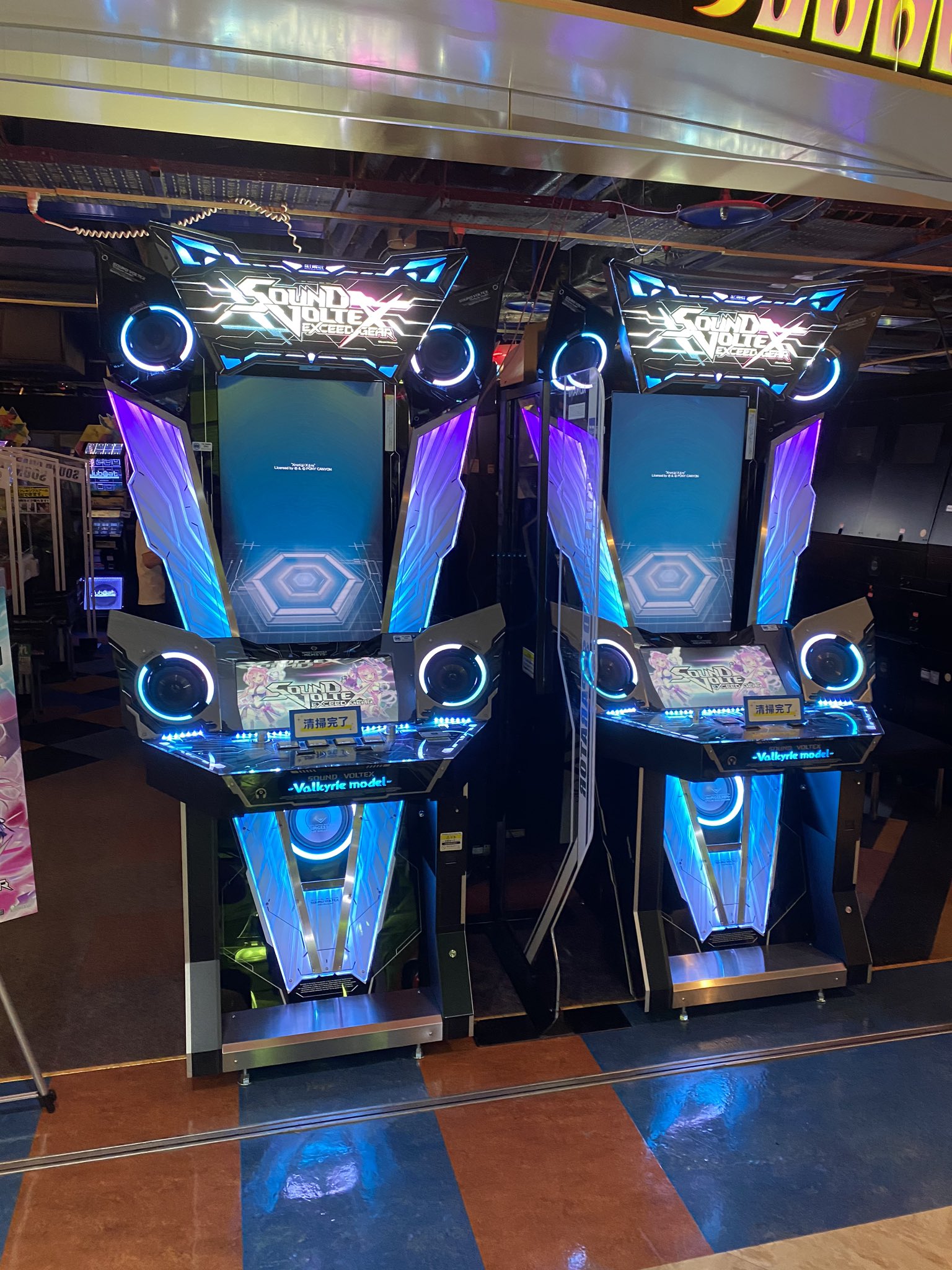 Otaquest New Sound Voltex Valkyrie Model Cabinets At Today S Location Test