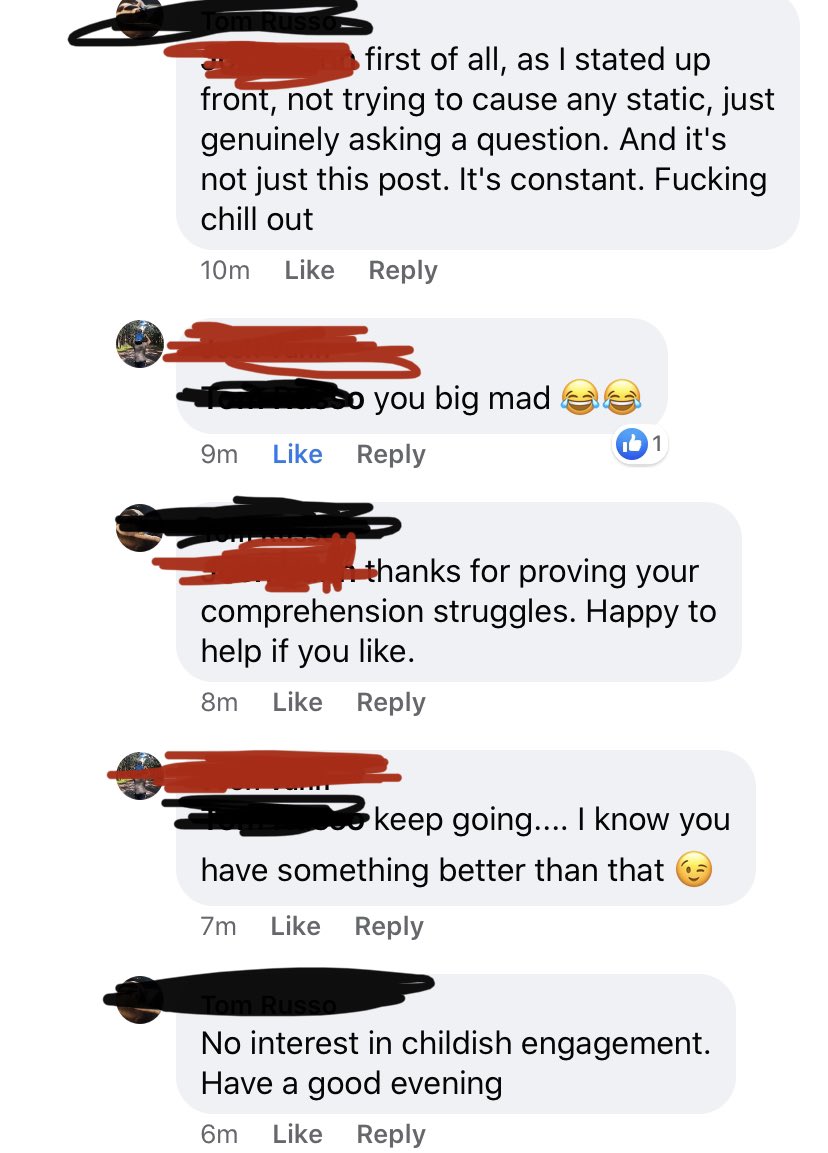 ATLUTDFacebook's tweet photo. What ensued when red pointed out it’s a joke Lmao https://t.co/zztetWSZEz