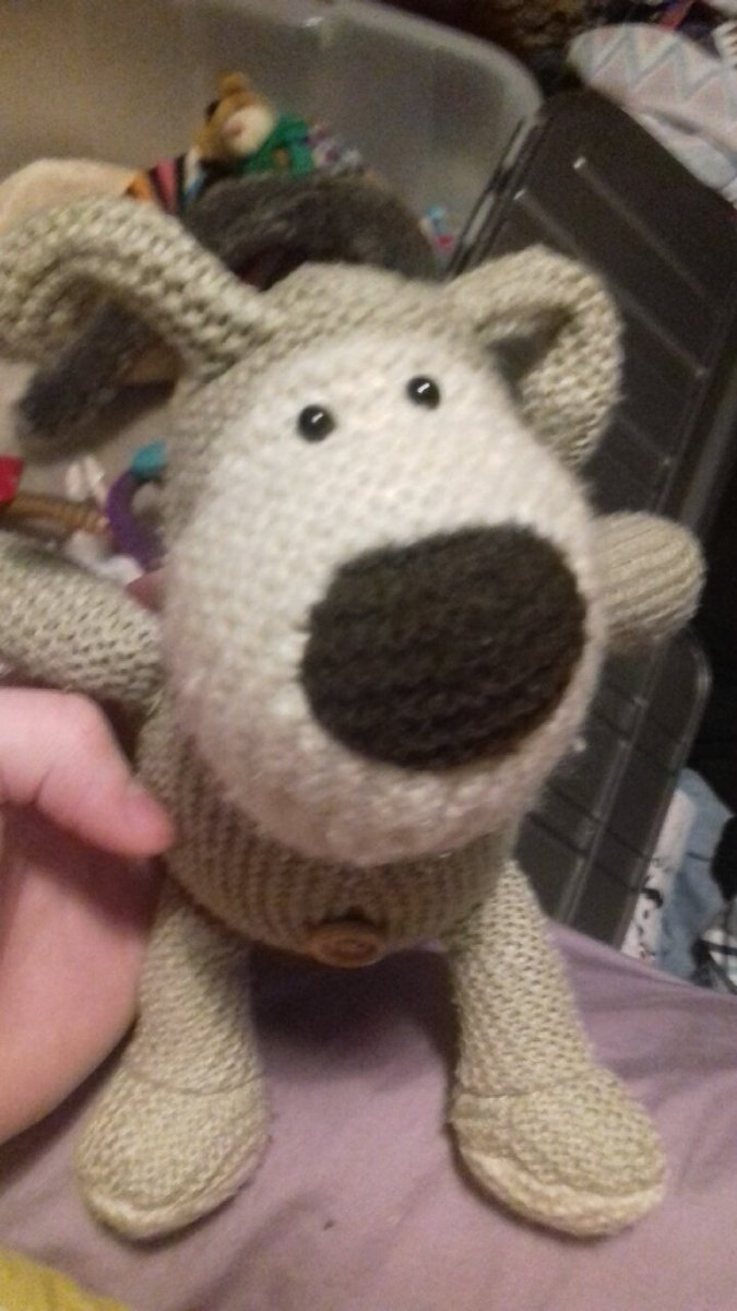 Boofle was given to me by my best friend ever, who I call my brother but he's actually not related to me. We have a lil bit of tension going on and it sometimes gets weird... Anyway I love him even if I'm not awfully attached to this toy.