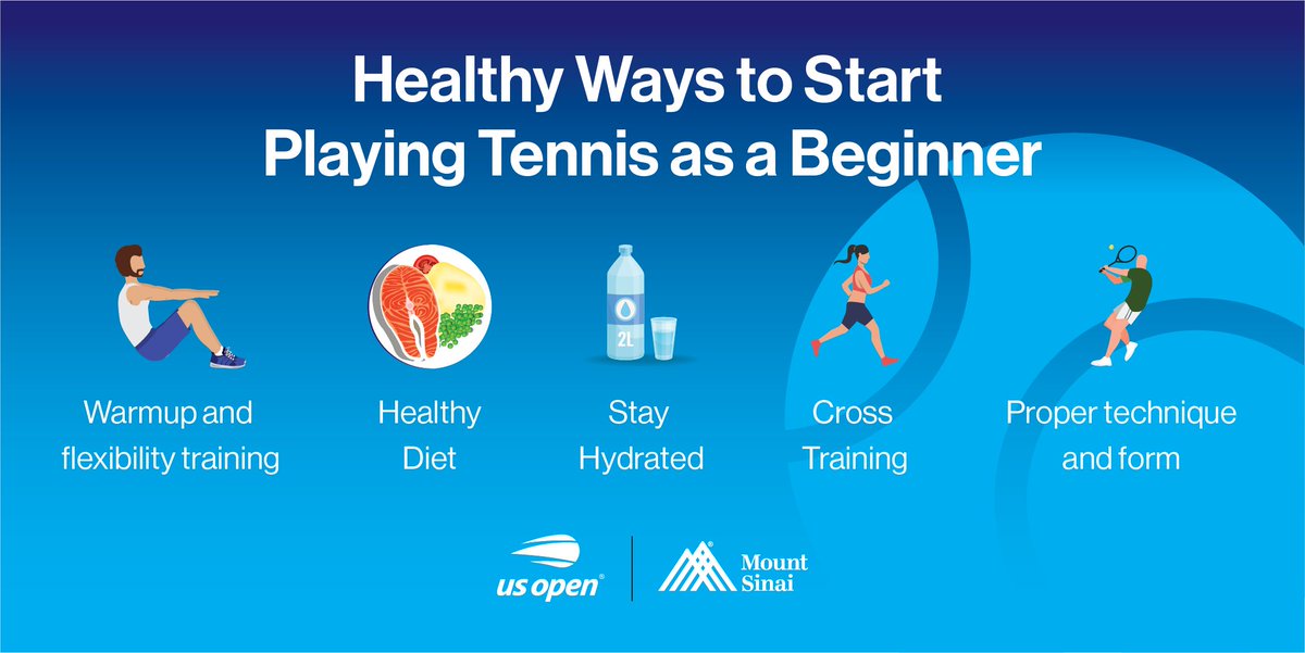 Beginner #TennisTip: warm up and stay hydrated. <a href="/shawnanthonymd/">Shawn G Anthony MD</a> discusses healthy ways to start playing #tennis as a beginner: fal.cn/3a7AS