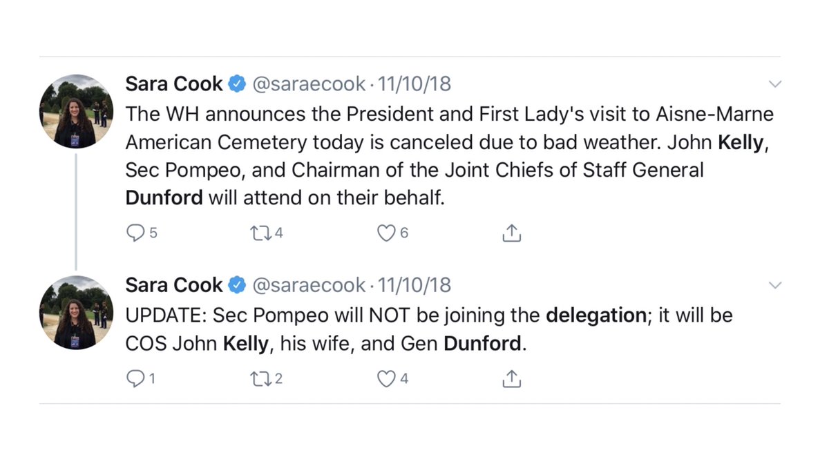 Adding insult to injury, let’s not forget  @mikepompeo was there and slated to go to the cemetery for Memorial Day, but he, although a veteran himself, couldn’t be bothered to attend either. What a pair of losers.